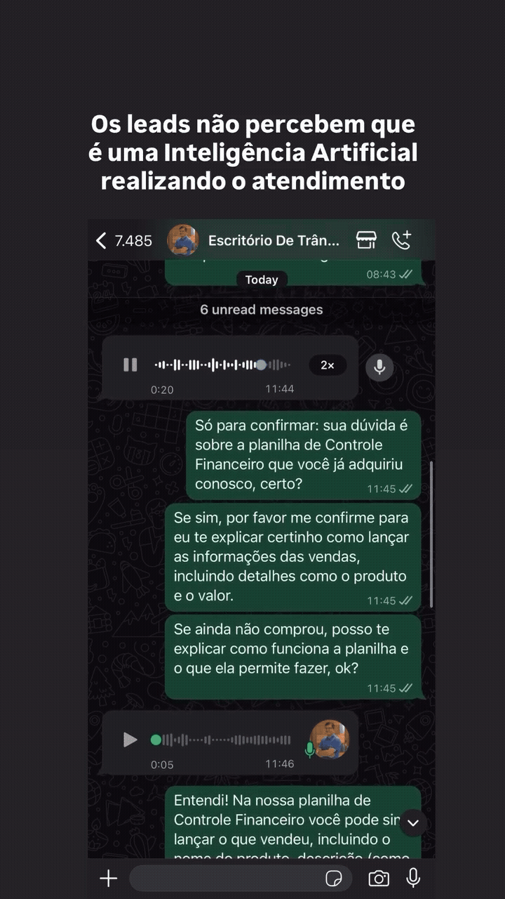 Agente vendendo